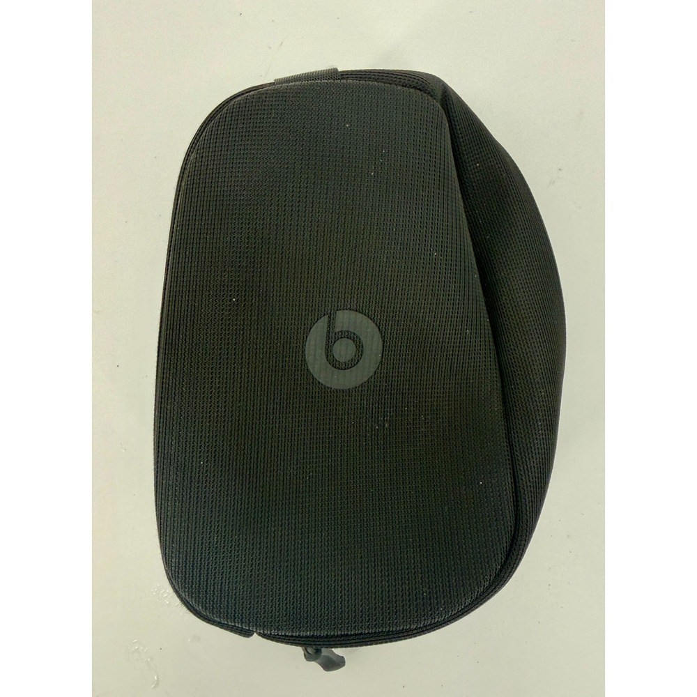 Beats Headphones Carrying Case Black Soft Shell Zip Travel Storage